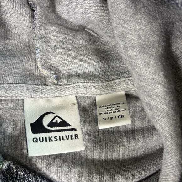 Quicksilver Men's Striped  Kangaroo Pockets Pullover Hoodie Size‎ S - Picture 3 of 11